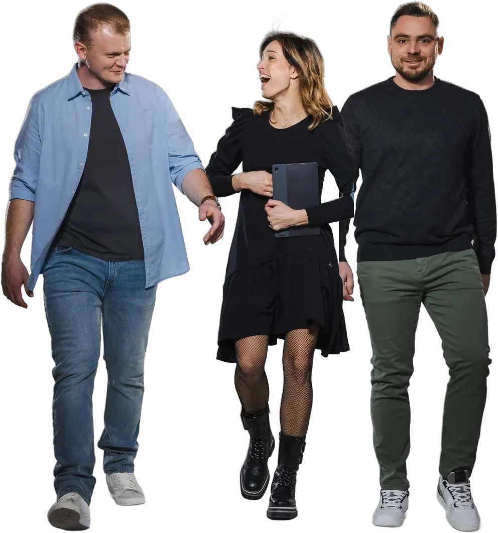 Igor, Megy i Nikola, tim LM Komunikacije