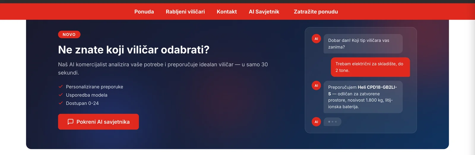 AI Savjetnik: digitalni komercijalist (Claude)